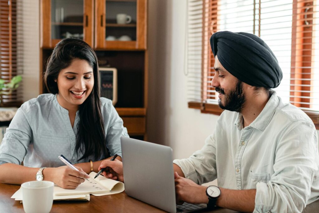 Smiling indian student